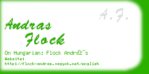 andras flock business card